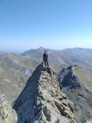 la cresta che porta agli ultimi 2 tiri di TM