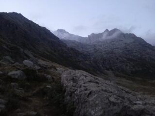 La Cima del Monte Gelas alla partenza dal Rifugio Soria 