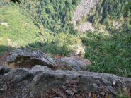 Panorama dalla cima dello sperone