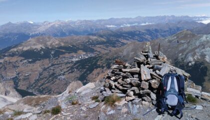 Panorama verso il colle del Sestriere dal Roc del Boucher