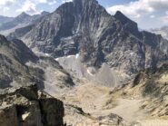 Vallone di salita visto dalla vetta