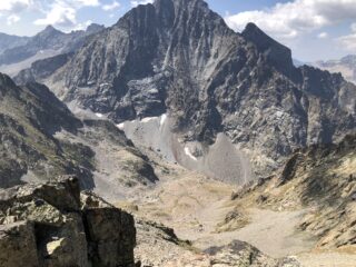 Vallone di salita visto dalla vetta