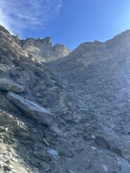 Il canalone per il Colle Tuckett