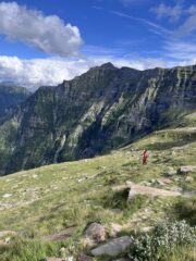 Quasi al passo di Gagnone, sullo sfondo la valle 