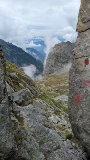 Ultimo tratto di salita verso il passo dell'Averta