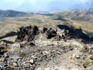 La prima parte della cresta di discesa.