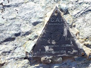 Il triangolino di vetta.