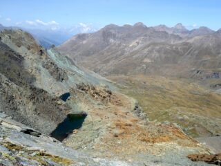 Dalla cima verso il Vallone dell'Urtier.