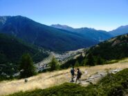Al rientro, poco sopra Aiguilles