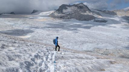 Discesa dal cannone verso il Pian di Neve