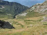 Pendio tra il Passo Tri Omen e il sentiero tra Alpe Menta e Alpe Rina