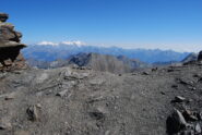 L’arrivo al Colle della Punta Tersiva, con vista su Monte Rosa e Mont Rafrey