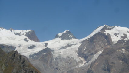 Roccia Nera, Polluce e Castore dal colle Vascoccia