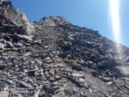 primo tratto su traccia per la cima principale...