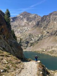 lasciando il Lago di Valscura