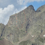 Il Corno con la linea della De Cessole e le calate su Barone