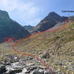 Alla fine del vallone si prende a destra la morena