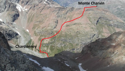 Il versante Est della montagna