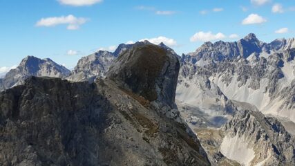 La caratteristica forma della cima sud