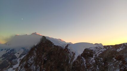 Monte Rosa al tramonto.