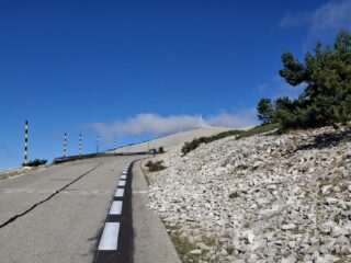 Verso la cima, mattina, da Bédoin