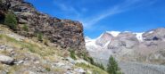 Profilo dello spigolo SE della Rocca dalla discesa
