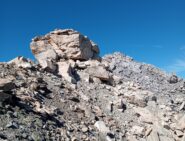 dalla cresta, la croce in vista