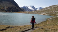 al Lac du Goleon sullo sfondo la Meije..