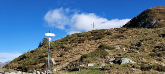 Arrivando alla croce dei Giassit