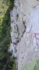 Miki prima del traverso di L4