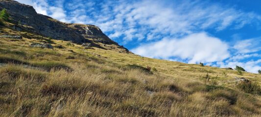 Pendii lungo il traverso