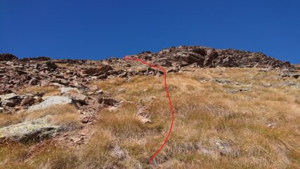 Ultimo tratto per arrivare in cresta