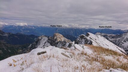 La cresta verso la Chelett dalla Vercoche