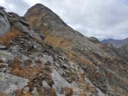 Verso le roccette della piramide finale