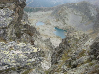 Lacs de Peirefique dalla sommita del canale