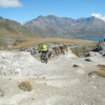 discesa verso il Lago del Moncenisio