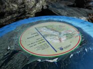 Tavola d'orientamento sulla cima