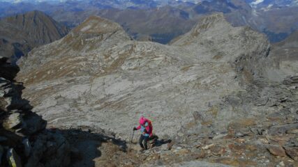 L'ultimo tratto verso la vetta del Corno Vitello