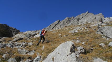 Ancora un tratto ripido per superare il secondo risalto del vallone