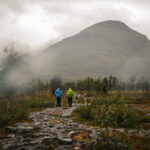 Partenza sotto la pioggia scrosciante