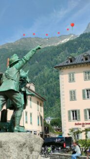 itinerario visto da Chamonix 