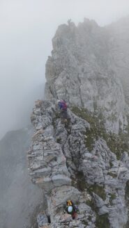 poco sotto la cima