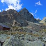 Arrivando al Bivacco con l'Uja alle sue spalle