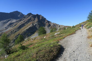 poco distante dal Colle della Croce con la cresta del Colmet sulla sinistra