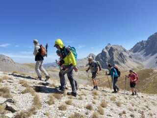 Sulla cresta del Soubeyran con vento teso