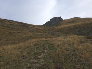 Salita verso il Colle Rastel 