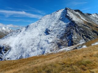Oggi il versante Nord del Ruetas, da battere nella neve..
