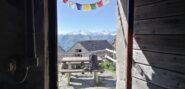 Vista sul Rosa dal Bivacco Scaredi