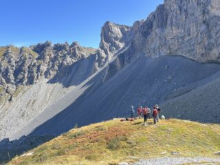 Sosta prima del Bivacco Bonelli