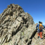 A metà cresta, bei passaggi esposti